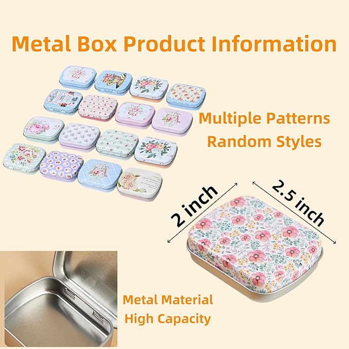 Hilsayum Triangle Shape Stitch Markers with Floral Pattern Storage Box,Crochet Markers for Crocheting and Knitting