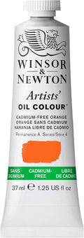 Winsor & Newton Artists' Oil Color, 37ml (1.25 oz) Tube, Cadmium-Free Orange