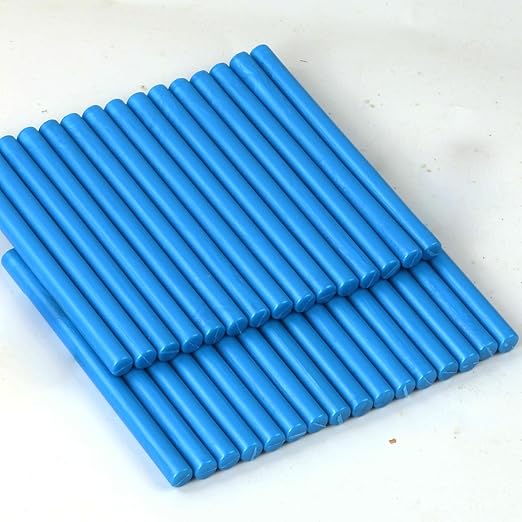 Bright Blue Wax Seal Sticks, 30pcs Sealing Wax Sticks, HOSEALING Glue Gun Wax Seal Sticks for Wax Seal Stamp, Premium Sealing Wax for Wedding Invitations, Letter, Envelope (Mini Size)