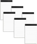 6 Pack Small Notepads Refills Memo Pads 3 x 5 Inch Lined Writing Note Pads with 30 Sheets Note Pad Paper in Each Pad Mini Pocket Notebook Refills for Taking Notes and Reminders Organization Planning