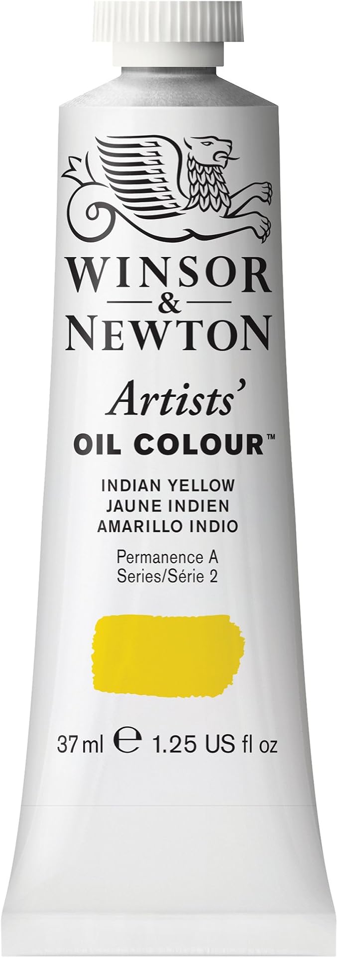 Winsor & Newton Artists' Oil Color, 37ml (1.25 oz) Tube, Indian Yellow
