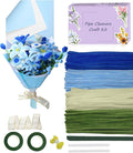 Pipe Cleaners, 400 Pieces Chenille Stems for Flower Bouquet Making, Fuzzy Sticks for DIY Projects, STEM Activities, Length 11.8 inches(30cm), Beginner-Friendly Birthday Gifts for Craft Lovers (Blue)