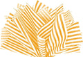 Flexicore Packaging Tangerine Orange Pin Stripe Print Gift Wrap Tissue Paper Size: 15 Inch X 20 Inch | Count: 10 Sheets | Color: Tangerine Pin Stripe