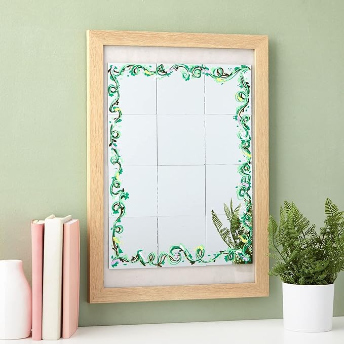 Bright Creations Square Mirror Tiles - 4 in, Silver, Pack of 50 - for Crafts & Table Centerpieces - Mirror Mosaic Tiles
