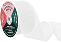 Mandala Crafts White Burlap Wired Ribbon 2 Inches Wide Jute Ribbons for Crafts - 10 Yds Roll Rustic Burlap Wrap Trim Ribbons for Wreaths Bows Party Decoration