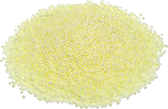 MECCANIXITY Foam Beads Foam Balls 2-3mm for Wedding and Party Decorations, Tiny Packing Balls, Arts DIY Crafts Supplies (Yellow,1 Pack Approx 8000pcs)