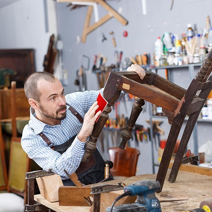 24 Pcs Sanding Sponge 2000 Grit, Washable & Reusable Sanding Blocks for Wood, Metal, Drywall, Glazing, Wet Dry Sandpaper for Smooth Finishing