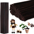 200PCS Pipe Cleaners, Brown Pipe Cleaners Chenille Stem, Fuzzy Sticks Pipe Cleaners Craft Supplies for DIY Arts Crafts Project