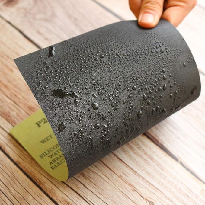 Sandpaper Sheets, 2500 Grit Dry Wet Sand Paper, 9 x 11 Inch, Silicon Carbide, for Wood Furniture Finishing, Metal Sanding and Automotive Polishing,10 -Sheet