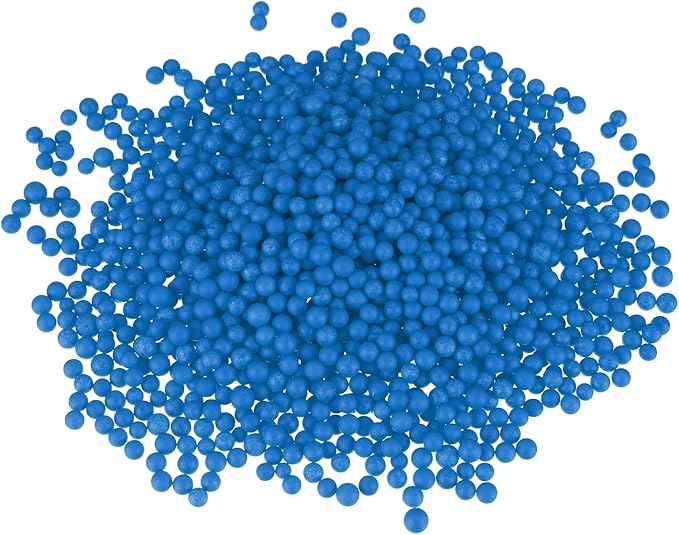 MECCANIXITY Foam Beads Foam Balls 4-6mm for Wedding and Party Decorations, Tiny Packing Balls, Arts DIY Crafts Supplies (Lake Blue,1 Pack Approx 5000pcs)