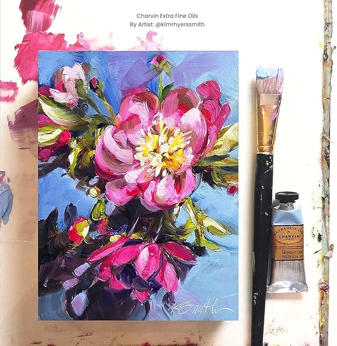 Charvin Extra Fine Oil Paint, Linen Grey 60 mL - Triple-Milled, Rich Texture, Poppy Oil-Based, Light-Fast, Handmade, Archival Quality