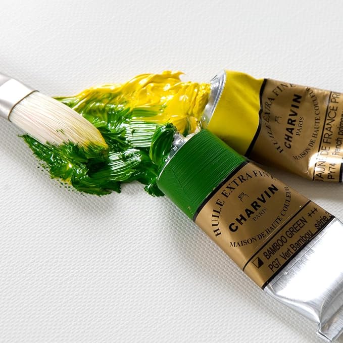 Charvin Extra Fine Oil Paint, Indian Orange 20 ml - Triple-Milled, Rich Texture, Poppy Oil-Based, Light-Fast, Handmade, Archival Quality