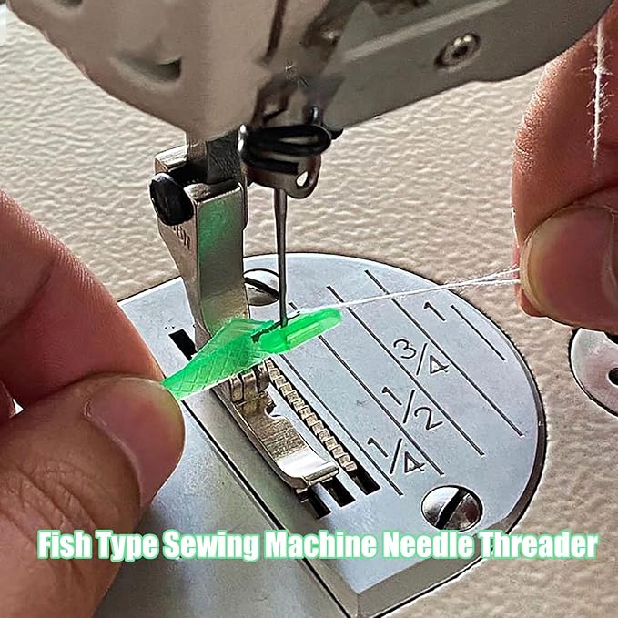 Fish Mouth Sewing Machine Needle Threader - 2025 New Automatic Tool, Quick & Easy Loop Threader for Enhanced Sewing Efficiency & Precision (50)
