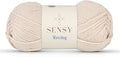Sensy Roving Yarn, 3.5 oz, 132 Yards, Gauge 5 Bulky (Mushroom Beige)