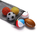 Mini Sports Balls Set of 6 Foam Ball for Kids 2.8 inch Soft Balls for Toddlers with Bag Includes Soccer, Basketball, Football, Baseball ,Tennis and Beach ball- Throwing Toys for Baby Boy and Girl