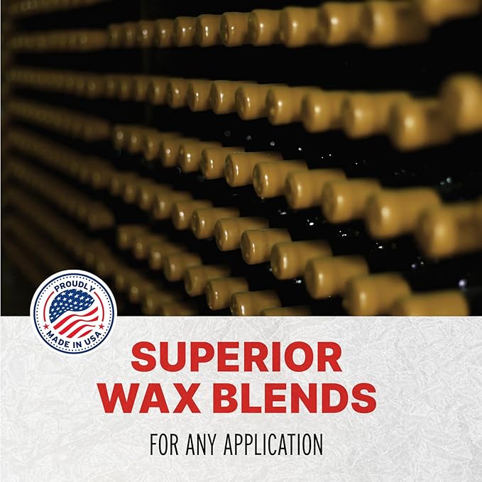 Blended Waxes, Inc. Bottle Sealing Wax Beads, Premium Pastille Wax Seal Beads For Wine, Beer, and Liquor Bottle Closure, Seals Between 25-30 Bottles, 1 lb, Classic Gold