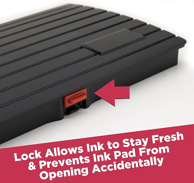 Large Premium Dry (No Ink) Stamp Pad - 3" by 6" - Quality Felt Pad
