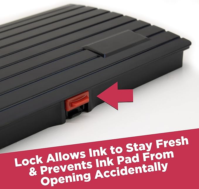 Large Premium Brown Ink Stamp Pad - 3" by 6" - Quality Felt Pad