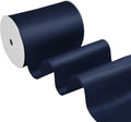 Navy Blue Satin Ribbon 4 Inch X 15 Yards Solid Color Double Faced Ribbons Perfect for Crafts Wedding Decor Bow Making Arts Sewing and More