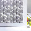 Niviy 3D No Glue Static Cling Window Films Privacy Cut Glass Window Sticker for Bathroom Office Kitchen Window Decor 17.7"x 78.7", Frosted