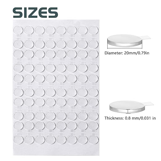 Adhesive Stick dots Two-Sided Sided Mounting Putty Stick Tack for Wall Hanging Crafts Balloons Festival Party Decorations,Clean Removable(0.79"*0.79"-240)