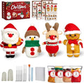 MAGIMUSE Needle Felting Kit, Needle Felting Starter Kit with Basic Felt Tools, Christmas Needle Felting Kit for Beginners, DIY Wool Needle Felting Supplies for Christmas Festival Crafts
