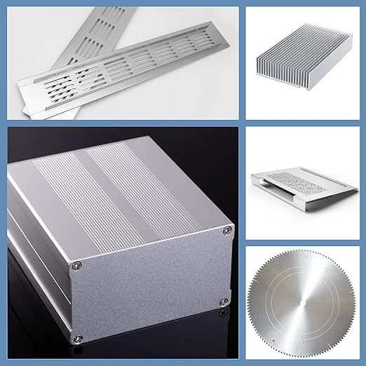 6061 Aluminum Sheet Plate, 12" x 16" x 1/4" Thickness Heavy Duty Aluminum Sheets Plates with Protective Film, Rectangle Aluminum Plate Solid Metal Sheet Plate for DIY Projects Base Plate
