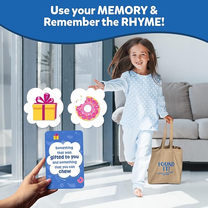 Skillmatics Indoor Scavenger Hunt Card Game - Found It Double Challenge, Learning Toys, Educational, Gifts for Kids, Boys, Girls and Families, for Ages 4, 5, 6, 7, Perfect for Home, School, Playdates