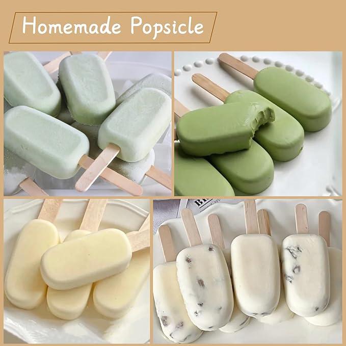 200Pcs Jumbo Wooden Craft Sticks Wooden Popsicle Craft Sticks Stick 6” Long x 3/4”Wide