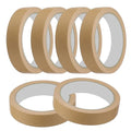 MECCANIXITY Masking Tape 0.8 Inch x 21 Yard Painter's Tape Brown Paint Tapes for DIY Crafts Arts Drawing Decoration Labeling Car Painting Artist Teachers, Pack of 6
