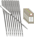 50 Pcs Sewing Machine Needles for Brother, Size 100/16 130/705H HAx1 Embroidery Machine Needles for Brother Sewing Machine (5 Pack of 10 Needles)