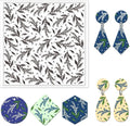 CHGCRAFT Lily of The Valley Polymer Clay Texture Sheets Flowers Silicone Texture Stamp Clay Texture Mat Modeling Pattern Pad Texture Sheets for Polymer Clay Jewelry and Clay Earrings Tools