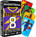 QUOKKA Basketball Fast-Paced Card Game for Kids & Adults – 128 Cards & Easy Rules – Quick & Fun Matching Game – 2-4 Players – Ages 8+ – Perfect for Family Games Night, Travel and Parties