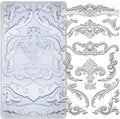 Scrollworks Mold for Polyclay Air Dry Clay Plaster