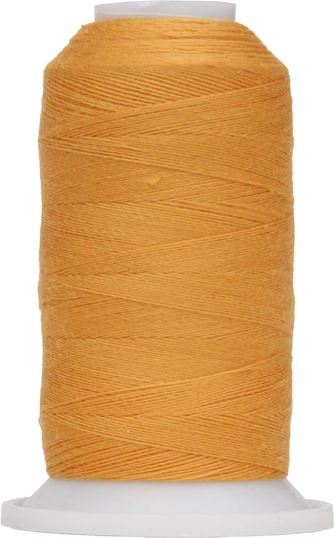 Threadart Polyester All-Purpose Sewing Thread - 600m - 50S/3 - Old Gold