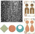 CHGCRAFT Polymer Clay Texture Sheets Sandpaper Texture Silicone Clay Texture Mat Silicone Texture Stamps Clay Modeling Pattern Pad for DIY Clay Jewelry Earrings Clay Mat