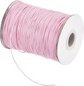 MECCANIXITY Waxed Cord 1.2mm Waxed Polyester Cord 175 Yard Wax String for Bracelet Making,Necklaces, Beading,Jewelry Making and DIY Crafts(Light Pink)