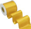 Yellow Gold Satin Ribbon 3 Inch X 15 Yards Solid Color Double Faced Ribbons Perfect for Crafts Wedding Decor Bow Making Arts Sewing and More