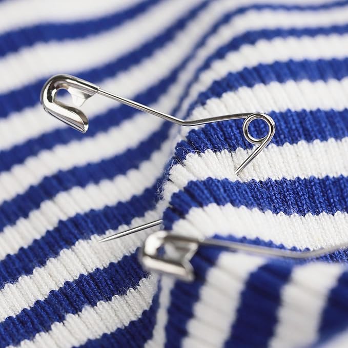 100 Pack Curved Safety Pins for Quilting Basting Pins 38mm/1.5inch Quilting Safety Pins Stainless Steel Quilting Pins