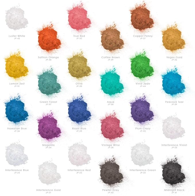 U.S. Art Supply Jewelescent Mica Pearl Pigment Powder, Interference Copper 3.5 oz (100g) Pouch - Cosmetic Grade, Epoxy Resin Color Pigment, Mica Powder for Resin, Soap, Slime, Candle Dye, Art, Crafts