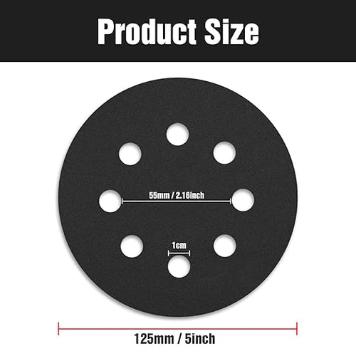 100 Pcs 5 inch Wet Dry Sanding Discs Grit 240 Hook and Loop 8 Hole Silicon Carbide Orbital Sander Sandpaper