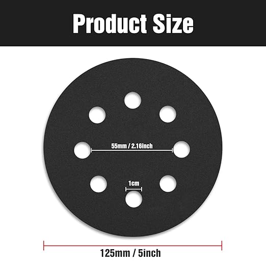 100 Pcs 5 inch Wet Dry Sanding Discs Grit 600 Hook and Loop 8 Hole Silicon Carbide Orbital Sander Sandpaper