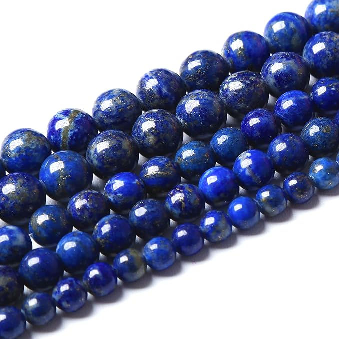 AAA+ Natural Lapis Lazuli Gemstone Beads 10mm 37PCS Round Loose Stone Beads for Jewelry Making DIY Bracelets Necklace Earrings