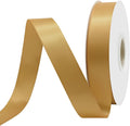 Old Gold Satin Ribbon 1" X 50 Yards Solid Color Double Faced Ribbons Perfect for Crafts Wedding Decor Bow Making Arts Sewing and More