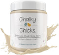 Chalky Chicks All-in-One Chalk Paint for Furniture or Cabinet - 16 Fl Oz - Matte Finish Cuppa Latte Tan for Metal, Wood Furniture Paint - No Sanding All-in-One for Home Decor & Crafts, USA Made