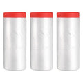 uxcell Pre-Taped Masking Film, 3.6ft x 66ft High-Tack Painters Tape Plastic Drop Cloth with High-Tack Painters Tape for Painting Protection Red 3Pcs