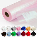 Crystal Organza Fabric Tulle 11 Inch by 50 Yards Sheer Tulle Rolls for DIY Craft Wedding Party Baby Shower Decor Gift Wrapping Party Supplies (Fantasy Pink)
