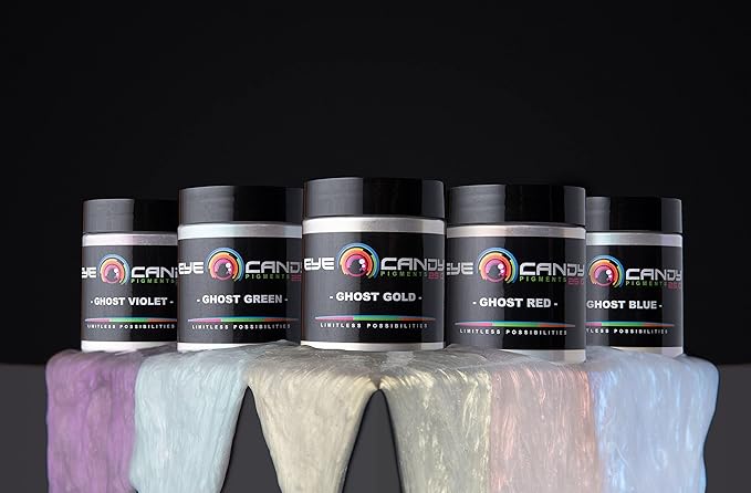 Mica Powder Pigment “Galactic Ghost Blue” (50g) Multipurpose DIY Arts and Crafts Additive | Woodworking, Natural Bath Bombs, Resin, Paint, Epoxy, Soap, Nail Polish, Lip Balm (Galactic Ghost Blue, 50G)