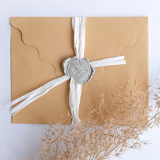 500 Pcs Silver Wax Seal Beads Octagon Sealing Wax Beads with 4 Pcs Tea Candles and 1 Pcs Wax Melting Spoon for Crafts Letter Wine Greeting Cards Sealing