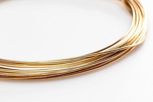 16 Gauge, Jeweler's Brass Wire, Red Brass, Round, Dead Soft, CDA #230 Alloy Jewelry Grade Made in USA - 5FT by CRAFT WIRE